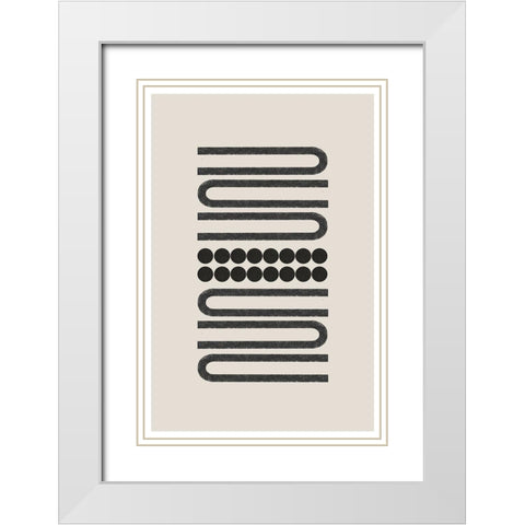 BaB No24. White Modern Wood Framed Art Print with Double Matting by The Miuus Studio