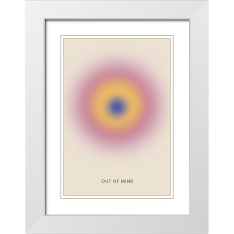 Out Of Mind White Modern Wood Framed Art Print with Double Matting by The Miuus Studio