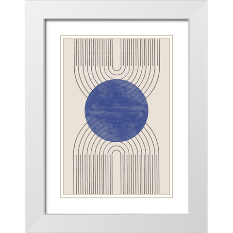 Arch Composition No2. White Modern Wood Framed Art Print with Double Matting by The Miuus Studio