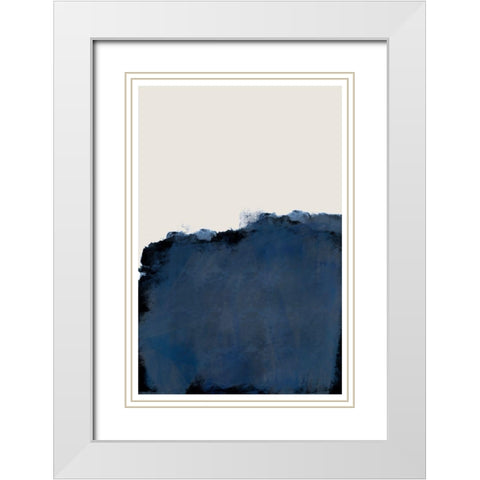 Modern Landscape White Modern Wood Framed Art Print with Double Matting by The Miuus Studio