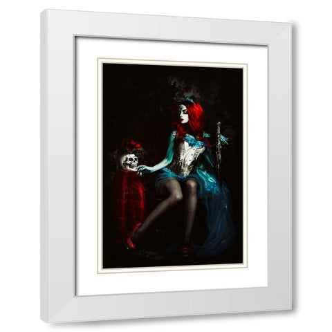 Till Death do Us part White Modern Wood Framed Art Print with Double Matting by Bolgov (Axe), Ruslan
