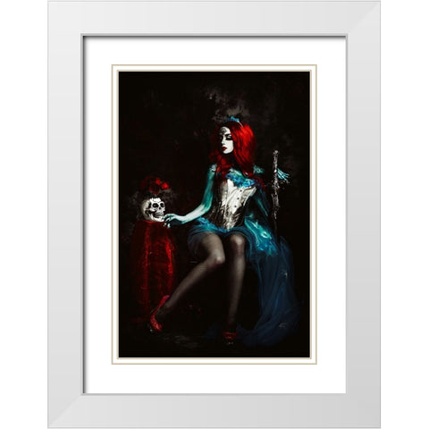 Till Death do Us part White Modern Wood Framed Art Print with Double Matting by Bolgov (Axe), Ruslan