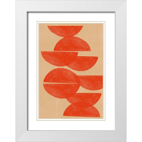 The Future is Bright White Modern Wood Framed Art Print with Double Matting by The Miuus Studio