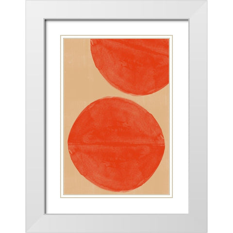Separation White Modern Wood Framed Art Print with Double Matting by The Miuus Studio