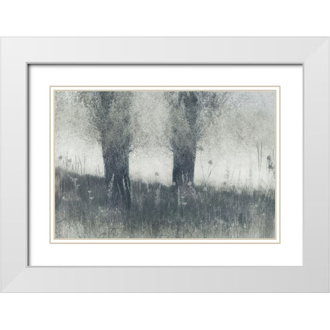 Memories White Modern Wood Framed Art Print with Double Matting by Talen, Nel