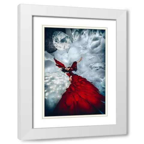 Fallen we may be, but we still have our wings White Modern Wood Framed Art Print with Double Matting by Bolgov (Axe), Ruslan