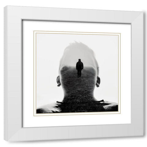 No way too far White Modern Wood Framed Art Print with Double Matting by Kuavi, Robert