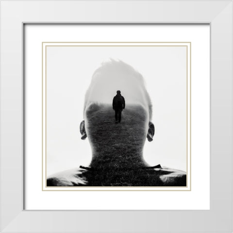 No way too far White Modern Wood Framed Art Print with Double Matting by Kuavi, Robert