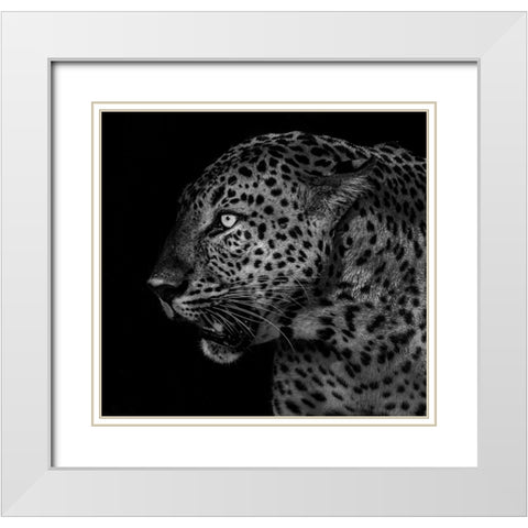 Untitled White Modern Wood Framed Art Print with Double Matting by Tao, Liwen
