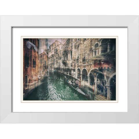 Antico Doge White Modern Wood Framed Art Print with Double Matting by Atzori, Daniele