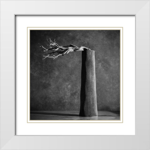 Chimney White Modern Wood Framed Art Print with Double Matting by Weiss, Konstantin