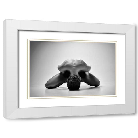 Hidden Emotions (Chrysalis) White Modern Wood Framed Art Print with Double Matting by Alexandr