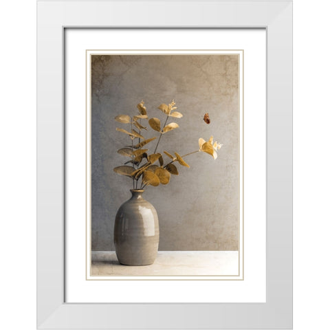 Precious Moments White Modern Wood Framed Art Print with Double Matting by Kiral, Cicek
