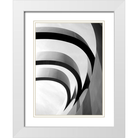 Design Museum - Detail White Modern Wood Framed Art Print with Double Matting by Riza, Aliza
