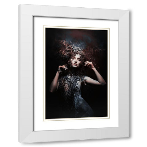 from space White Modern Wood Framed Art Print with Double Matting by Tesching, Klaus
