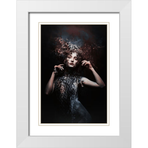 from space White Modern Wood Framed Art Print with Double Matting by Tesching, Klaus