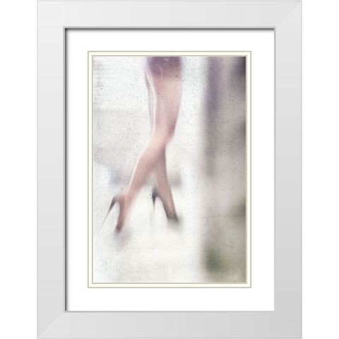 Space White Modern Wood Framed Art Print with Double Matting by Schottstaedt, Erik
