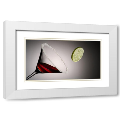 Jump in White Modern Wood Framed Art Print with Double Matting by Sokac, Drazen