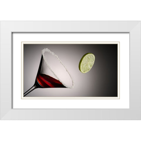 Jump in White Modern Wood Framed Art Print with Double Matting by Sokac, Drazen