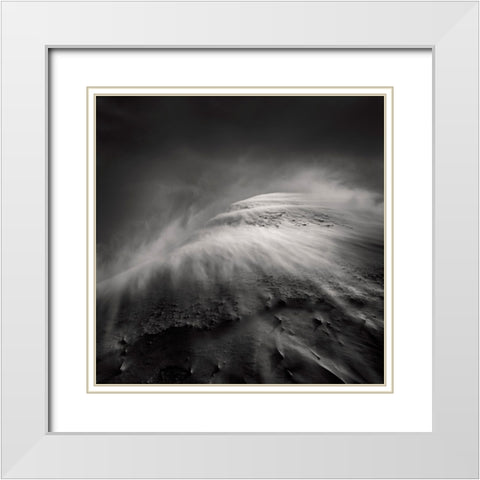 Sandwind / Vent de Sable White Modern Wood Framed Art Print with Double Matting by Billet, Jean-Luc