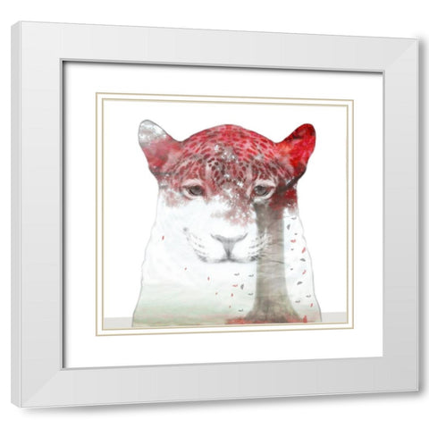 Pure poetry White Modern Wood Framed Art Print with Double Matting by Purplesunshine