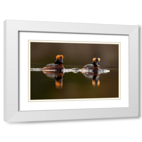 Breakfast White Modern Wood Framed Art Print with Double Matting by The Jar