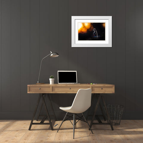 Pulsatilla Pratensis White Modern Wood Framed Art Print with Double Matting by Rozehnal, Jan