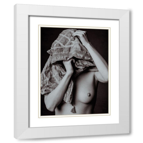 Hidden White Modern Wood Framed Art Print with Double Matting by Weiss, Konstantin