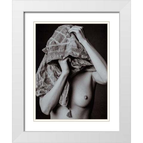 Hidden White Modern Wood Framed Art Print with Double Matting by Weiss, Konstantin