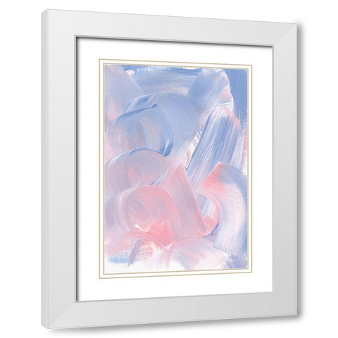 Emotions in Pastel White Modern Wood Framed Art Print with Double Matting by Sawall, Anastasia