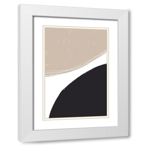 Joyful Harmony White Modern Wood Framed Art Print with Double Matting by Sawall, Anastasia
