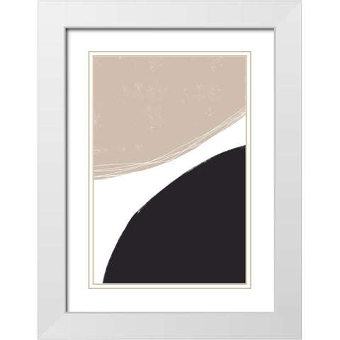 Joyful Harmony White Modern Wood Framed Art Print with Double Matting by Sawall, Anastasia