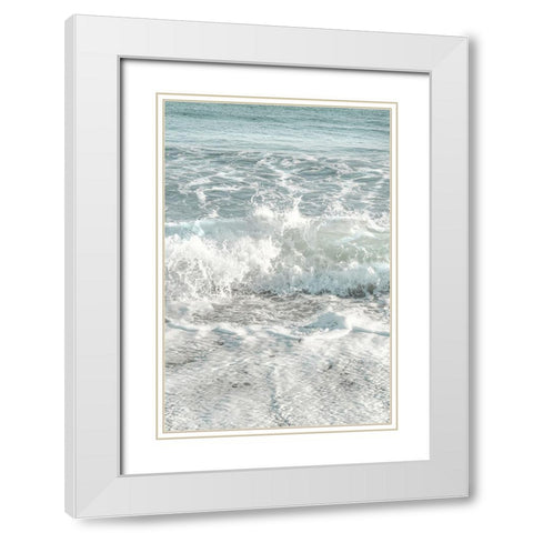 Solaris 10 White Modern Wood Framed Art Print with Double Matting by 1x Studio III
