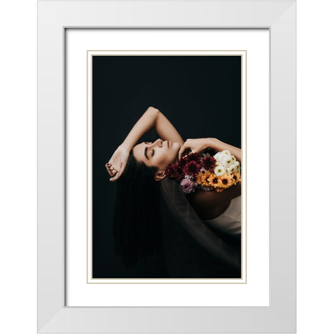 sweet dream White Modern Wood Framed Art Print with Double Matting by Hamidnezhad, Amin