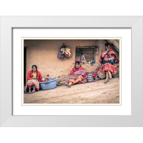 Hush Baby White Modern Wood Framed Art Print with Double Matting by Alcalay, Eyal