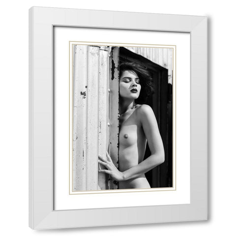 Sunlight White Modern Wood Framed Art Print with Double Matting by Blasko, Jan