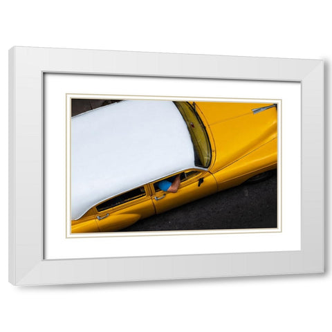 Nostalgia White Modern Wood Framed Art Print with Double Matting by Khataw, Ali