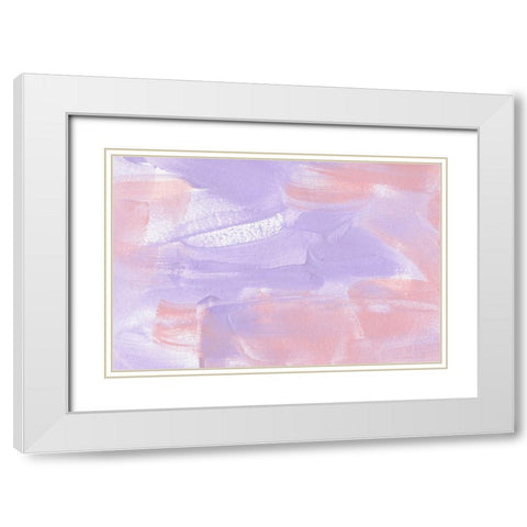 Purple In Pink White Modern Wood Framed Art Print with Double Matting by Uplusmestudio