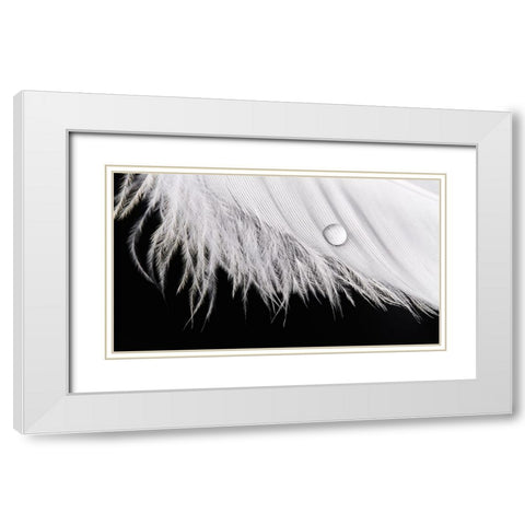 Slide White Modern Wood Framed Art Print with Double Matting by Sokac, Drazen