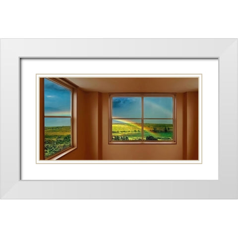 After The Storm White Modern Wood Framed Art Print with Double Matting by Shpyek, Olexandr