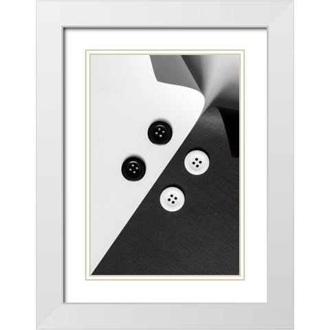 Diagonal Skirt White Modern Wood Framed Art Print with Double Matting by Bunjamin (Abe), Antonyus