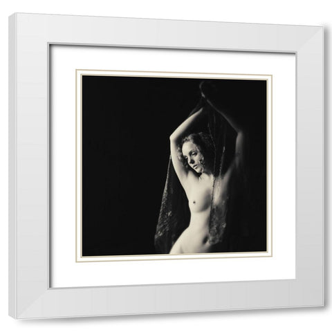 Beautiful Ivory White Modern Wood Framed Art Print with Double Matting by Brackstone, Mel