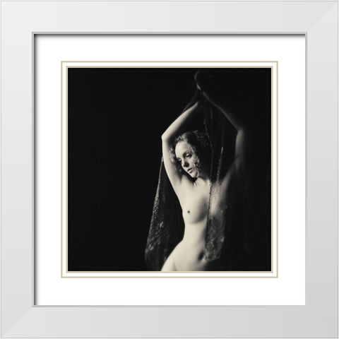 Beautiful Ivory White Modern Wood Framed Art Print with Double Matting by Brackstone, Mel