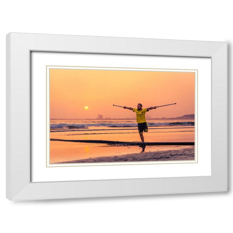 No Limits White Modern Wood Framed Art Print with Double Matting by Jakab, Gabriel