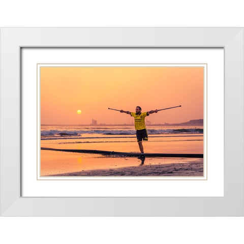 No Limits White Modern Wood Framed Art Print with Double Matting by Jakab, Gabriel