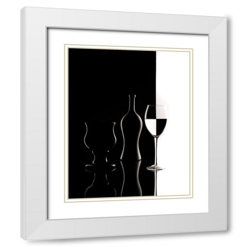 Game light White Modern Wood Framed Art Print with Double Matting by Perfoncio, Margareth
