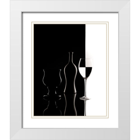 Game light White Modern Wood Framed Art Print with Double Matting by Perfoncio, Margareth