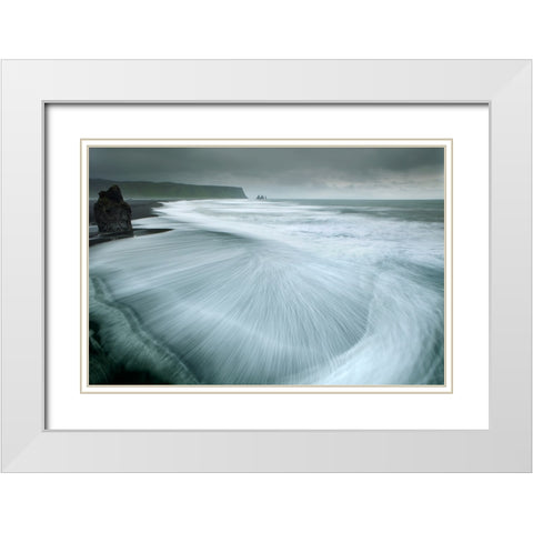 Magic Country I White Modern Wood Framed Art Print with Double Matting by Schumacher, Nicolas