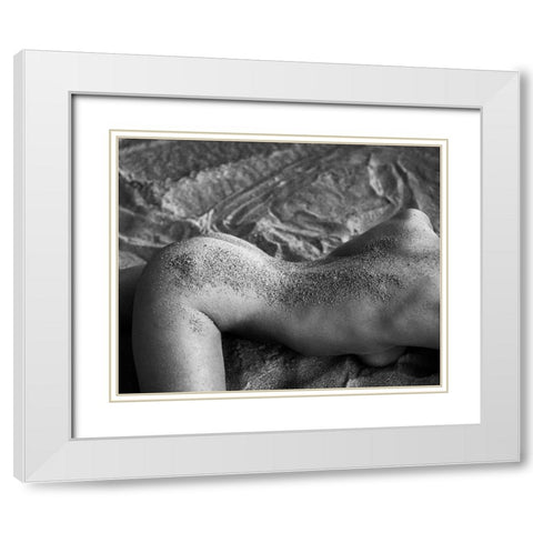 Sand Of Venus White Modern Wood Framed Art Print with Double Matting by Ghiman, Raul