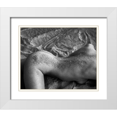 Sand Of Venus White Modern Wood Framed Art Print with Double Matting by Ghiman, Raul